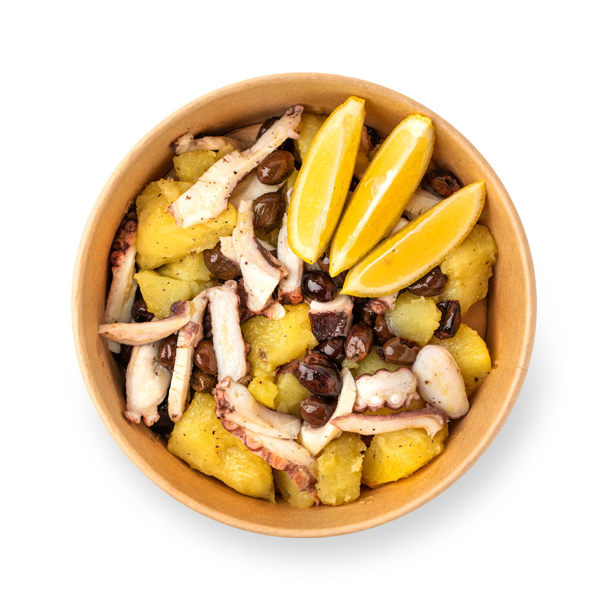 Polpo con patate, olive taggiasche