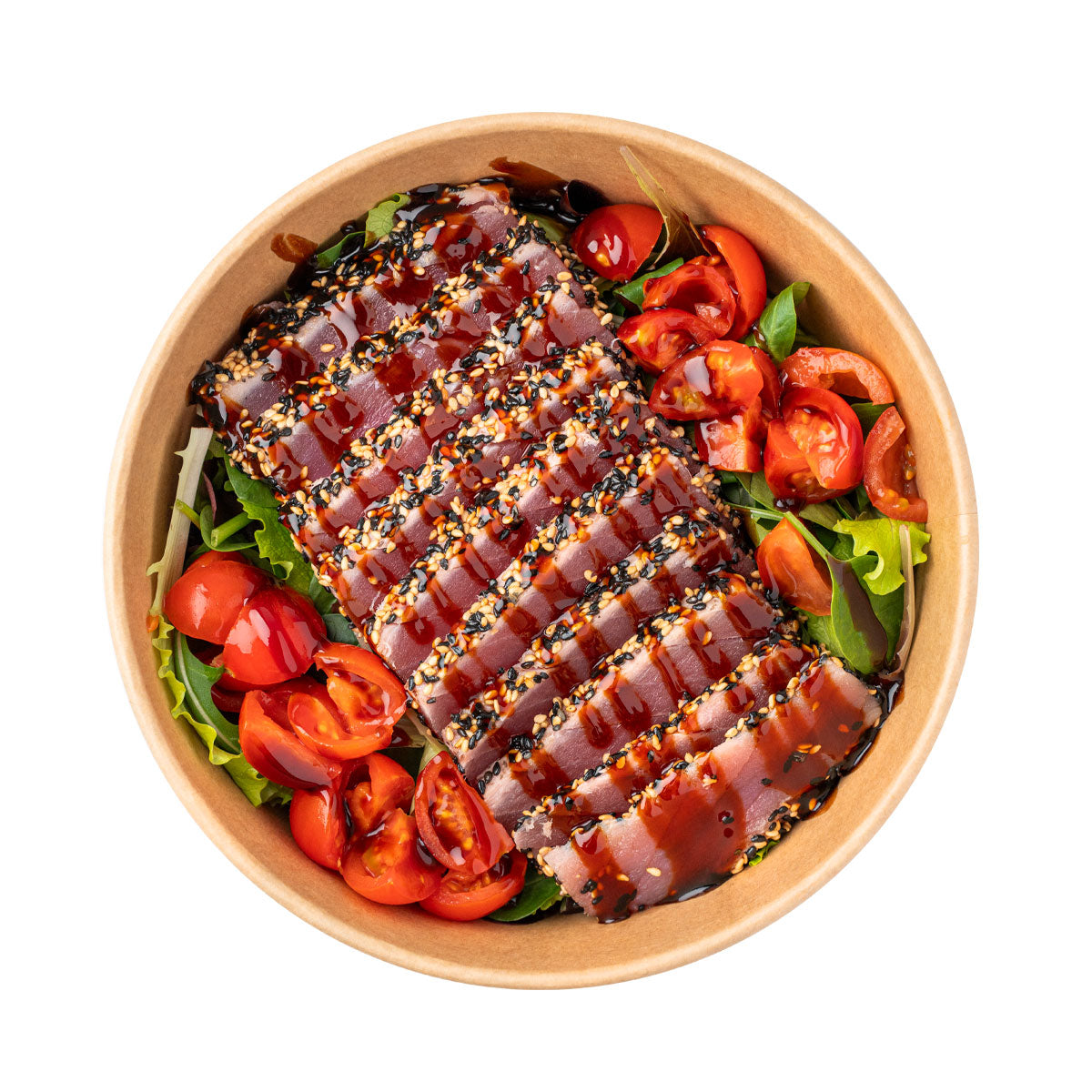 Tagliata di tonno, sesamo nero, salsa teriaki